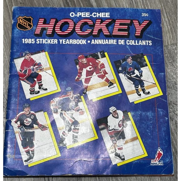 1985 O-Pee-Chee Hockey Sticker Album Yearbook Set Gretzky Mario Lemieux - Picture 1 of 8